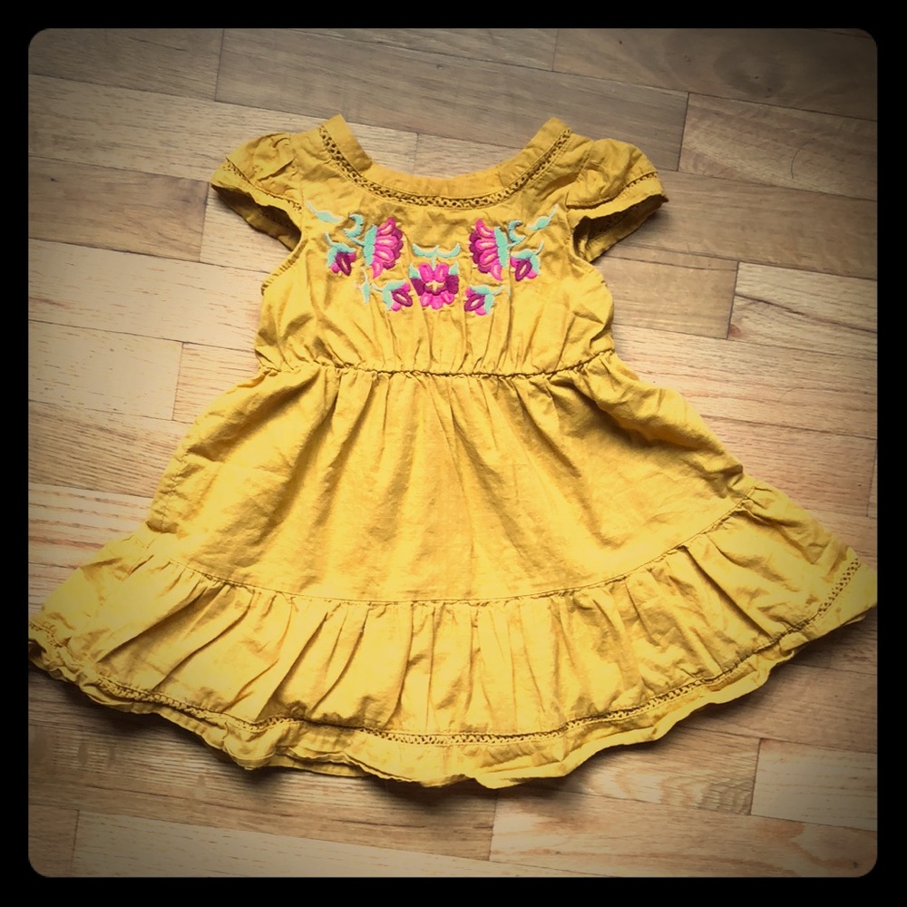 Mustard toddler dress